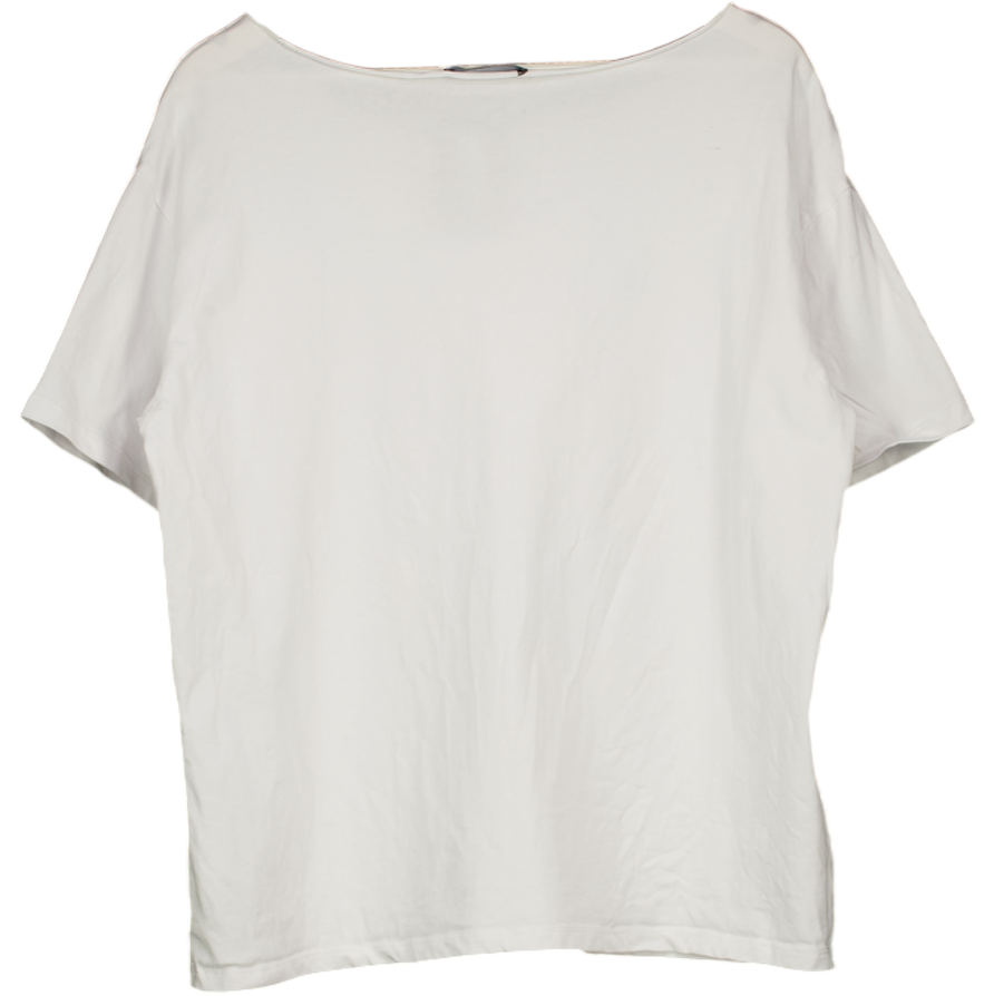 White Fox White Give Me Options Off Shoulder T-shirt UK S/M