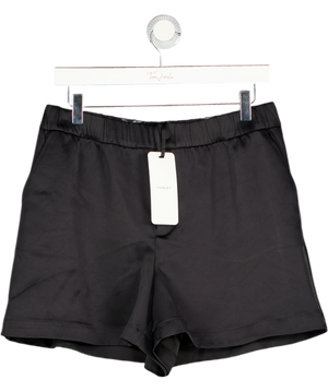 VARLEY Sarka Black Satin High Rise Shorts UK M