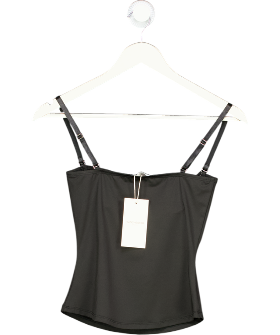 WINCHESTER STUDIOS Black Soft Bust Cup Corset Top UK 6