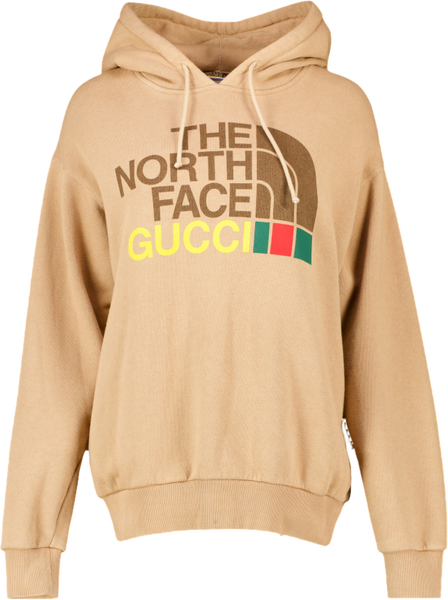 Gucci X The North Face Beige Oversized Logo Hoodie UK XXS Gucci X The North Face Beige Oversized Logo Hoodie UK XXS