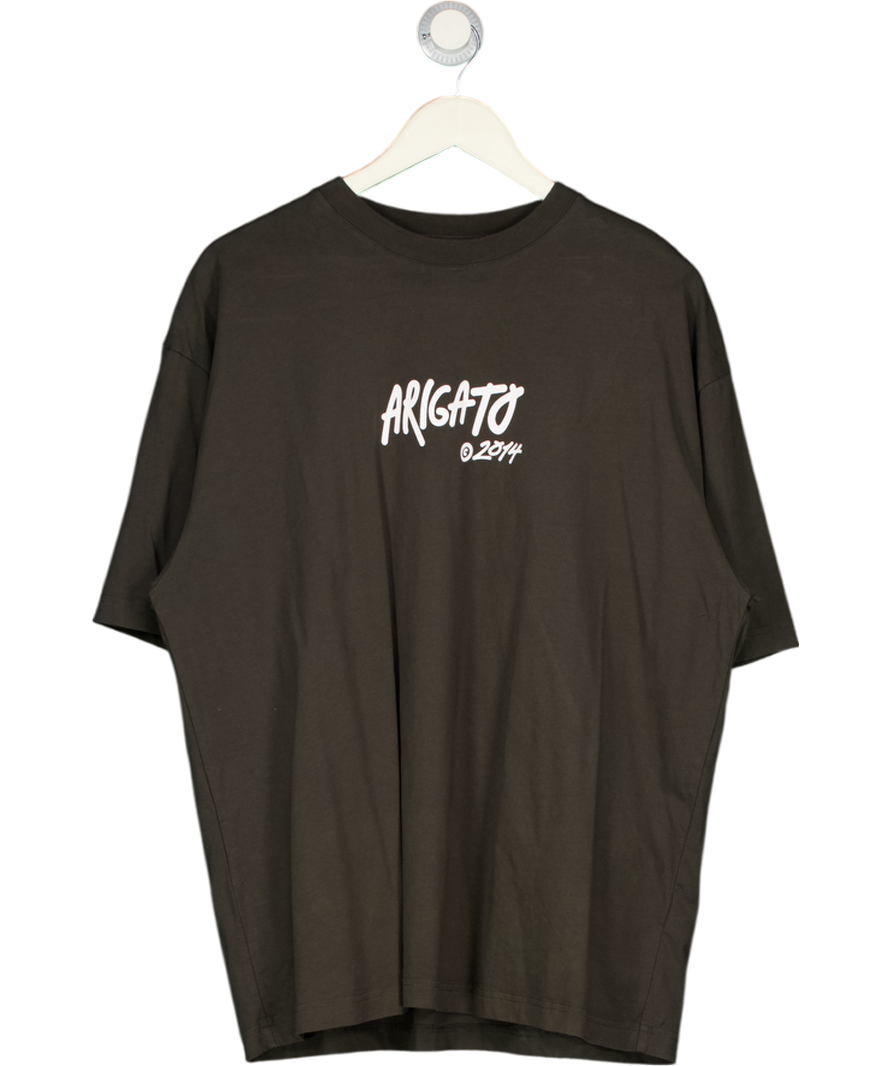 AXEL ARIGATO Green Tag Logo-print Cotton T-shirt UK XL