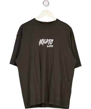 AXEL ARIGATO Green Tag Logo-print Cotton T-shirt UK XL