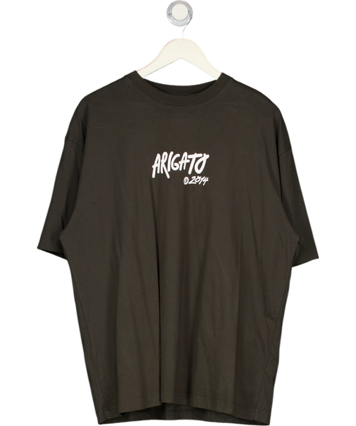 AXEL ARIGATO Green Tag Logo-print Cotton T-shirt UK XL