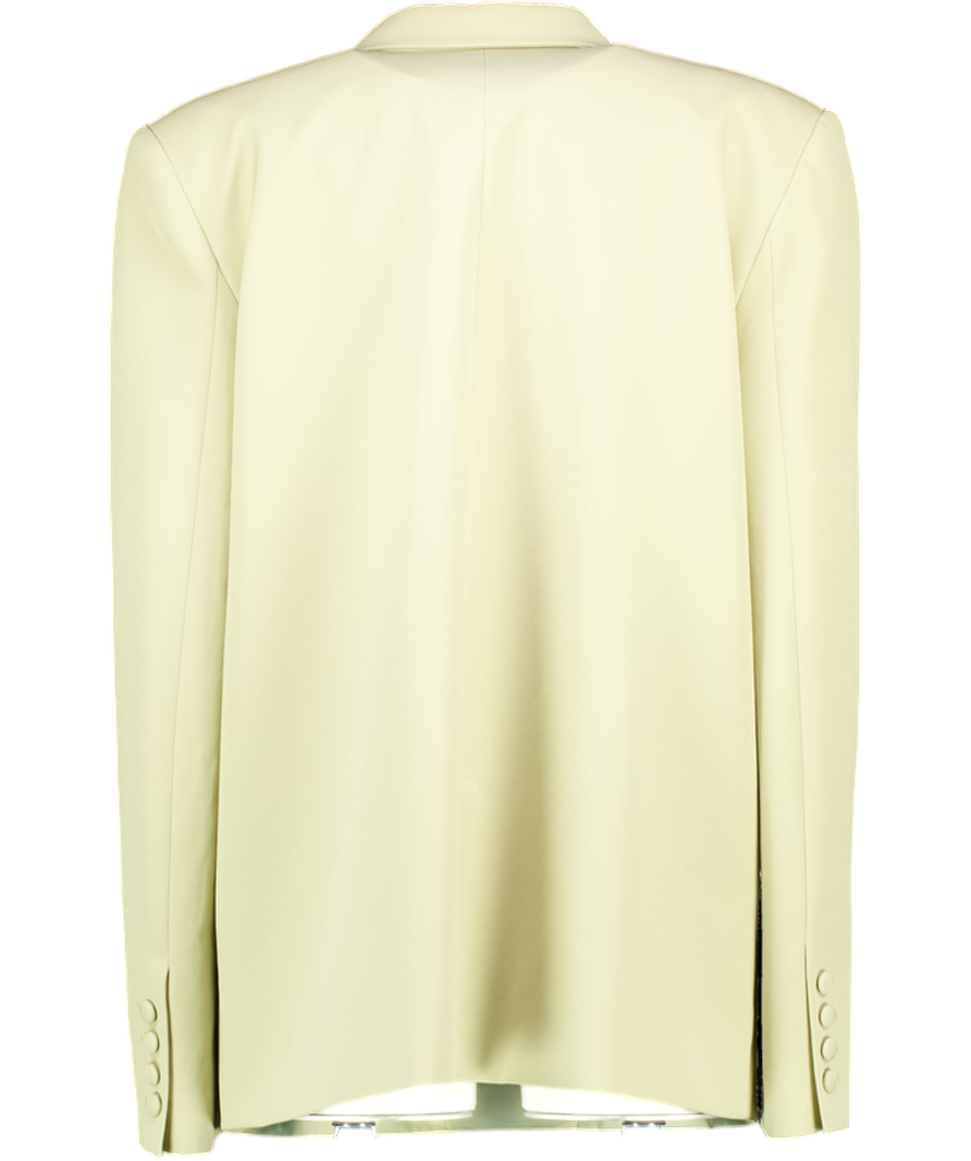 LOVERS AND FRIENDS Light Green Double Breasted Oversize Blazer UK M