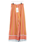 NEVER FULLY DRESSED Orange / Tan Stripe Marnie Trousers UK 10
