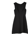 Sandro Black Sleeveless Lace Detail Shift Dress UK S