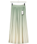 Guess Green Pleated Midi Skirt UK XS