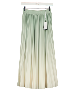 Guess Green Pleated Midi Skirt UK XS