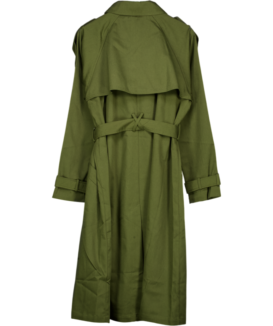 ASOS Olive Green Classic Trench Coat UK 18