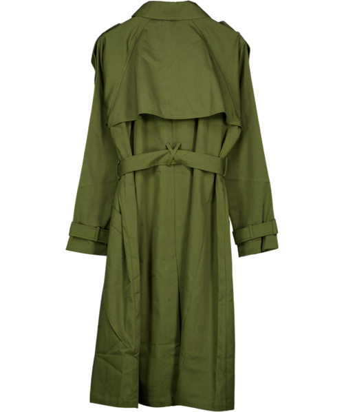 ASOS Olive Green Classic Trench Coat UK 18