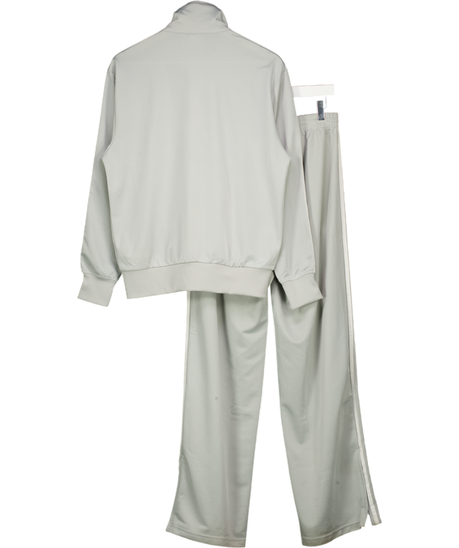 ADIDAS 2-piece Light Grey  Zip Track Top (uk S) And Straight Leg Jogger Set UK S/M