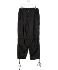 Local European Black Parachute Cargo Pants UK S/M