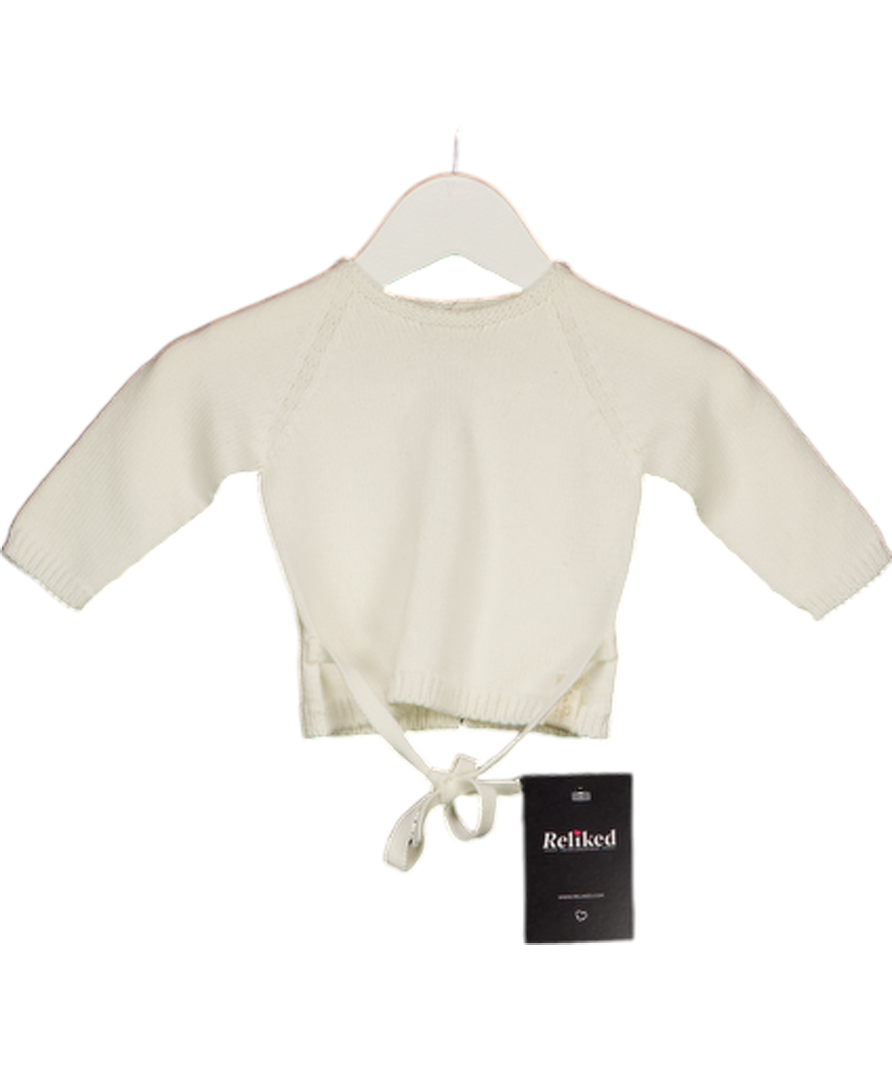 NaturaPura Cream Ivory Organic Cotton Sweater 0-3 Months