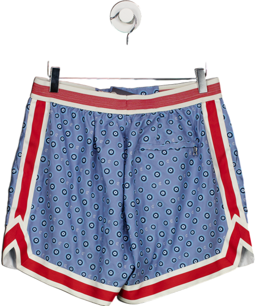 Christian Louboutin Blue Ché Baller All-over Print Recycled Polyester Swim Shorts UK M