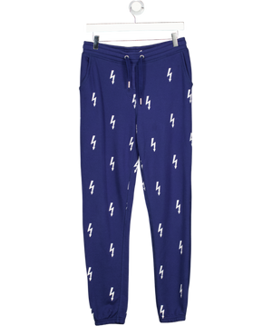 ZOE KARSSEN Navy Blue Lightning Bolt Joggers UK S