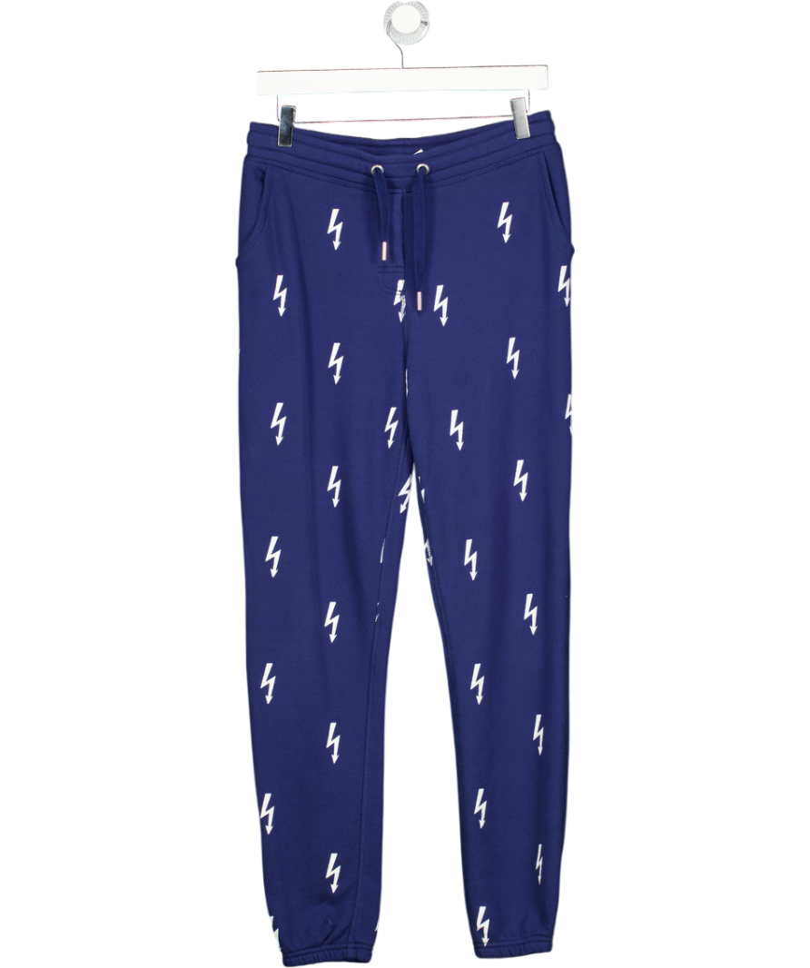 ZOE KARSSEN Navy Blue Lightning Bolt Joggers UK S