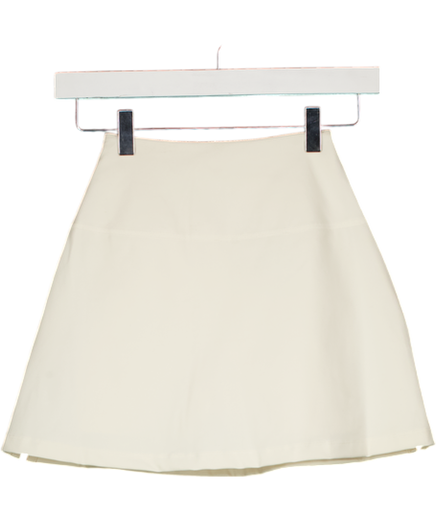 GIRLFRIEND COLLECTIVE High-rise Skort - Cream UK XXS