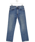 TOTEME Blue Twisted Seam High-rise Straight-leg Jeans L32 W27