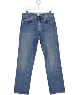 TOTEME Blue Twisted Seam High-rise Straight-leg Jeans L32 W27