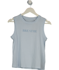 MABEL Baby Blue Sleeveless "breathe" Vest Top UK S