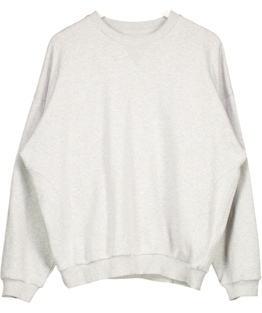 LOUNGE Grey Oversize Sweatshirt UK M