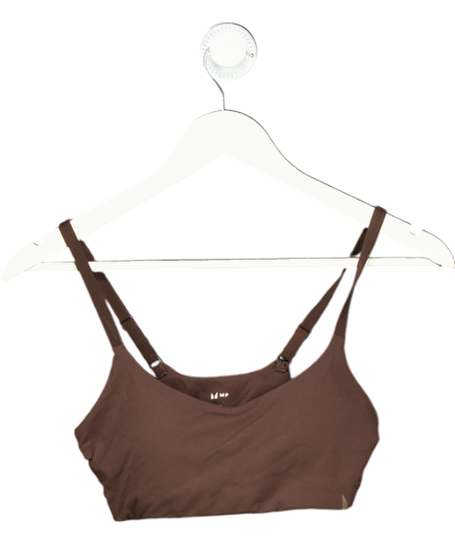 My Protein Brown Tempo Sports Bra UK S