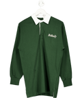 Be Body Green Long Sleeve Rugby Top UK M - Reliked