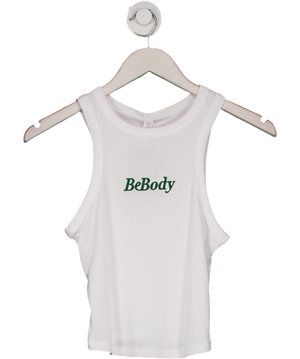 Be Body White Embroidered Vest UK XS