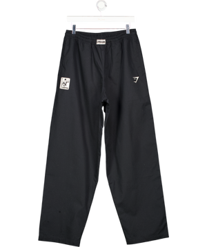 gymshark Black Straight Leg Pumper Pants UK M