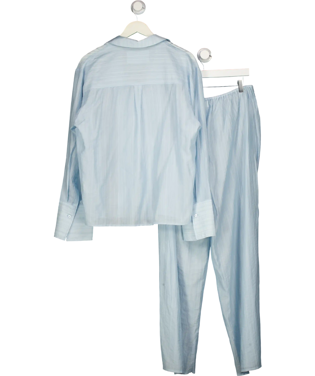 MAEBE Delicate Blue Oversized Shirt And Pants Co-ord Set Shirt UK XL/XXL