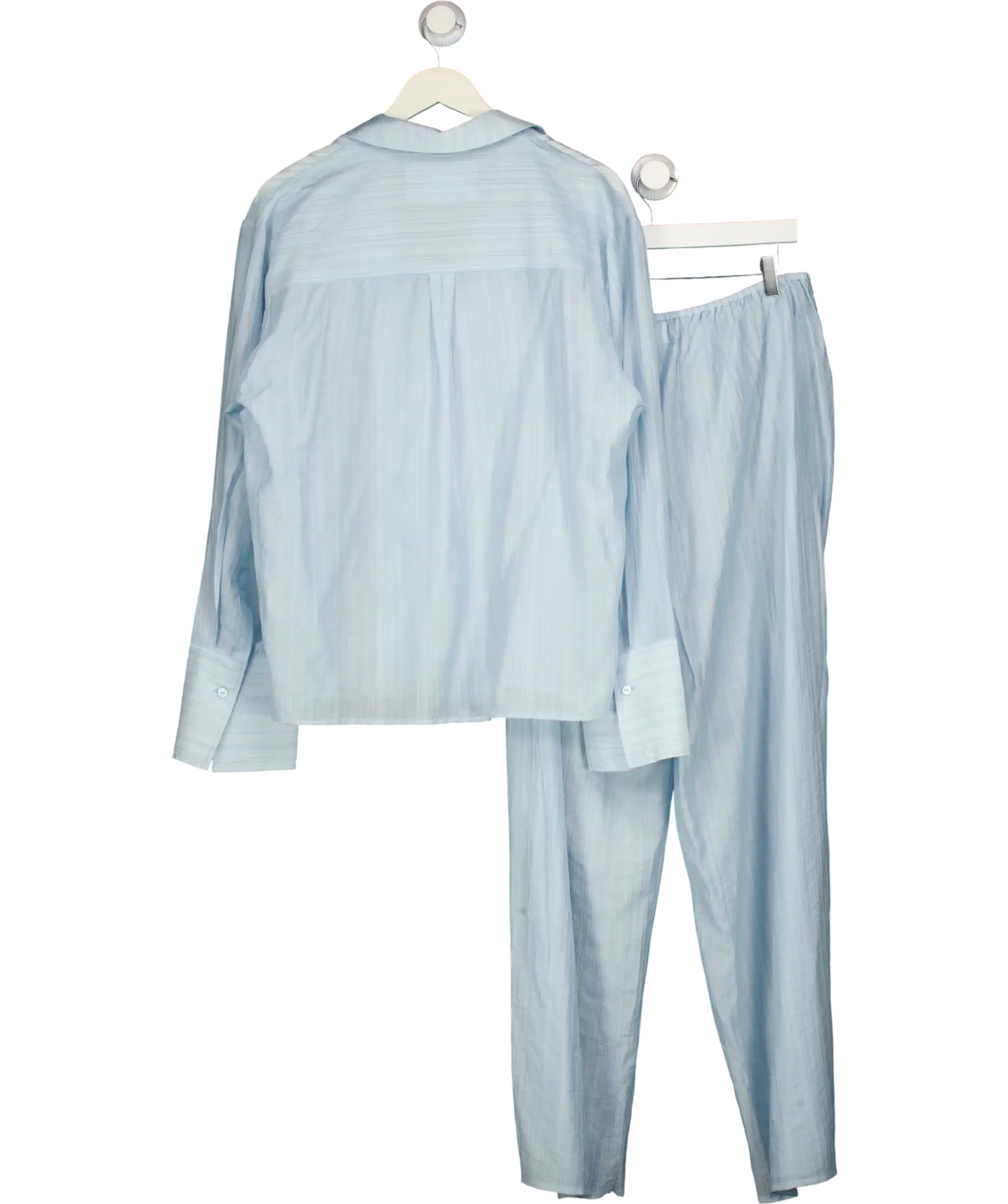 MAEBE Delicate Blue Oversized Shirt And Pants Co-ord Set Shirt UK XL/XXL