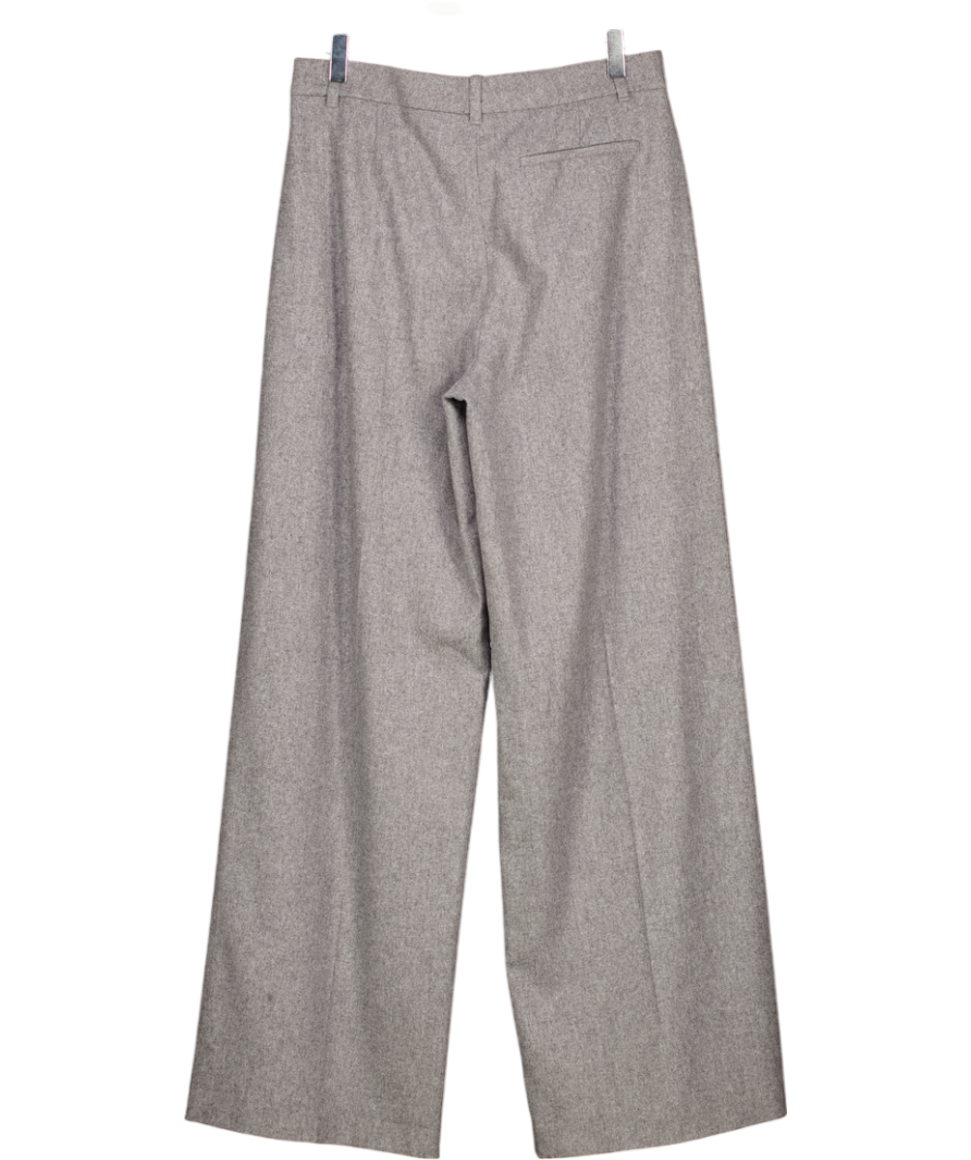 BOSS Grey Wide Leg Trousers UK 8
