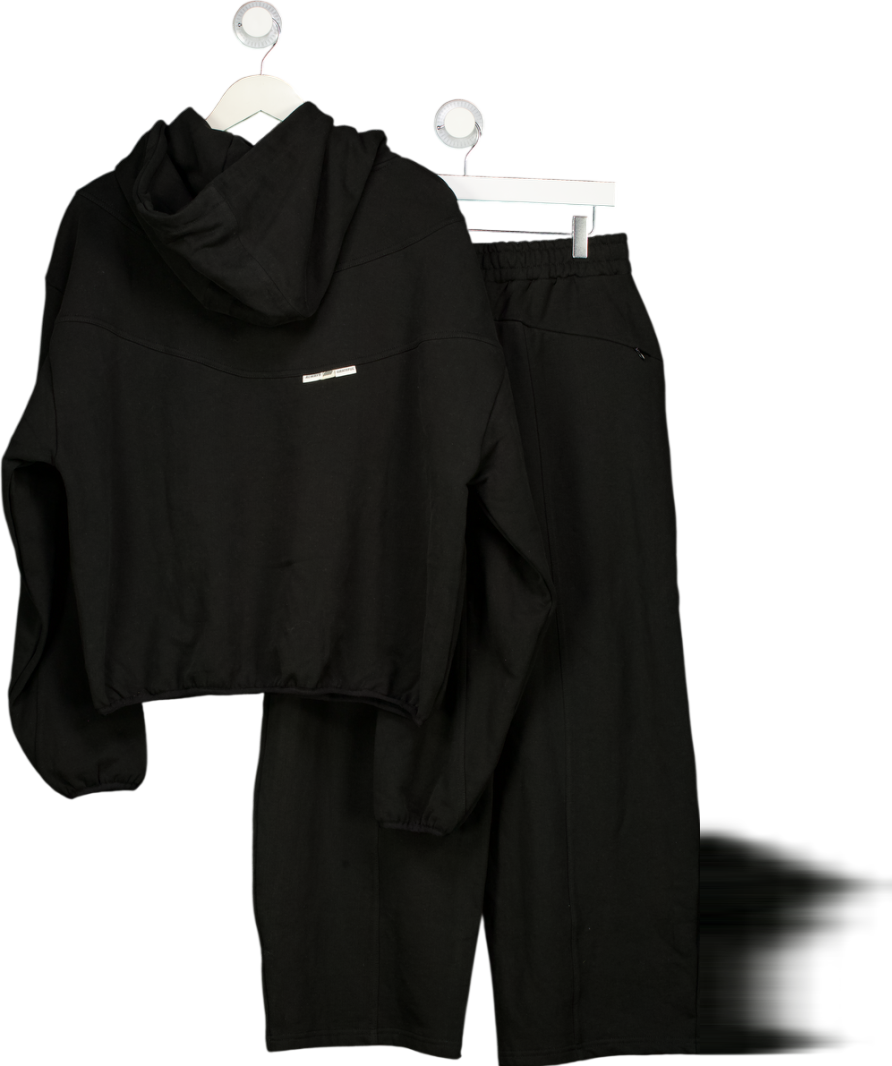 EME STUDIOS 2-piece Black Cinam Shadow Oversized Hoodie And Joggers Set UK S/M