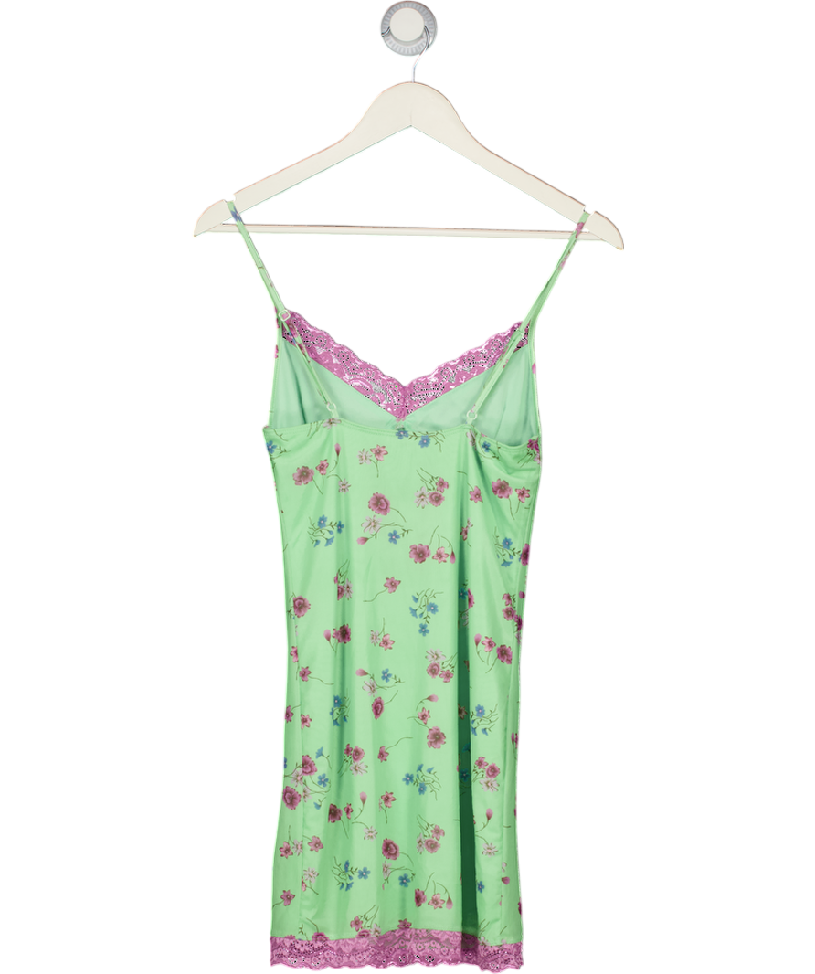 MOTEL Green Floral Slip Dress UK XS Reliked MOTEL Green Floral Slip Dress UK XS Reliked