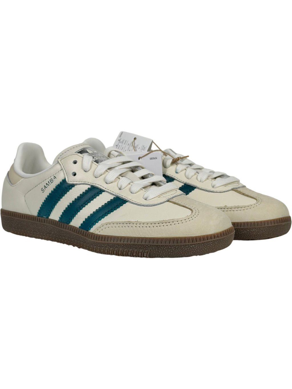 ADIDAS Beige Samba OG Retro Trainers UK 3
