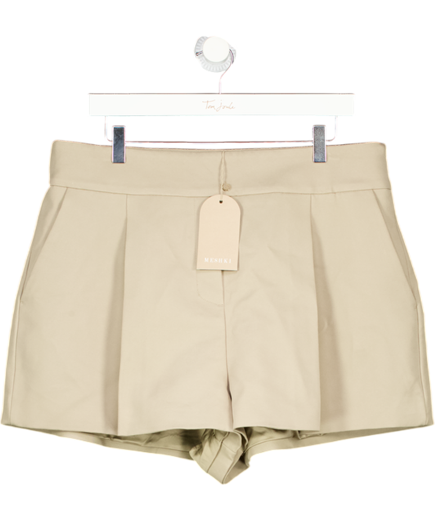 MESHKI Alden High Waisted Short - Pebble Beige UK XXL