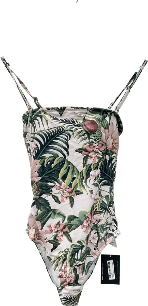 beach bums Green Bermuda Swimsuit UK S - Reliked