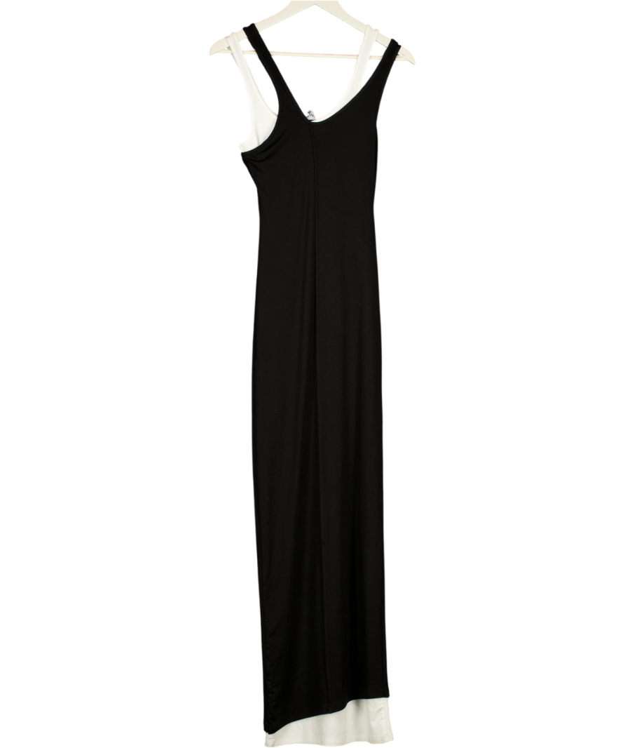 Sndys White & Black Chantara Maxi Dress UK XS