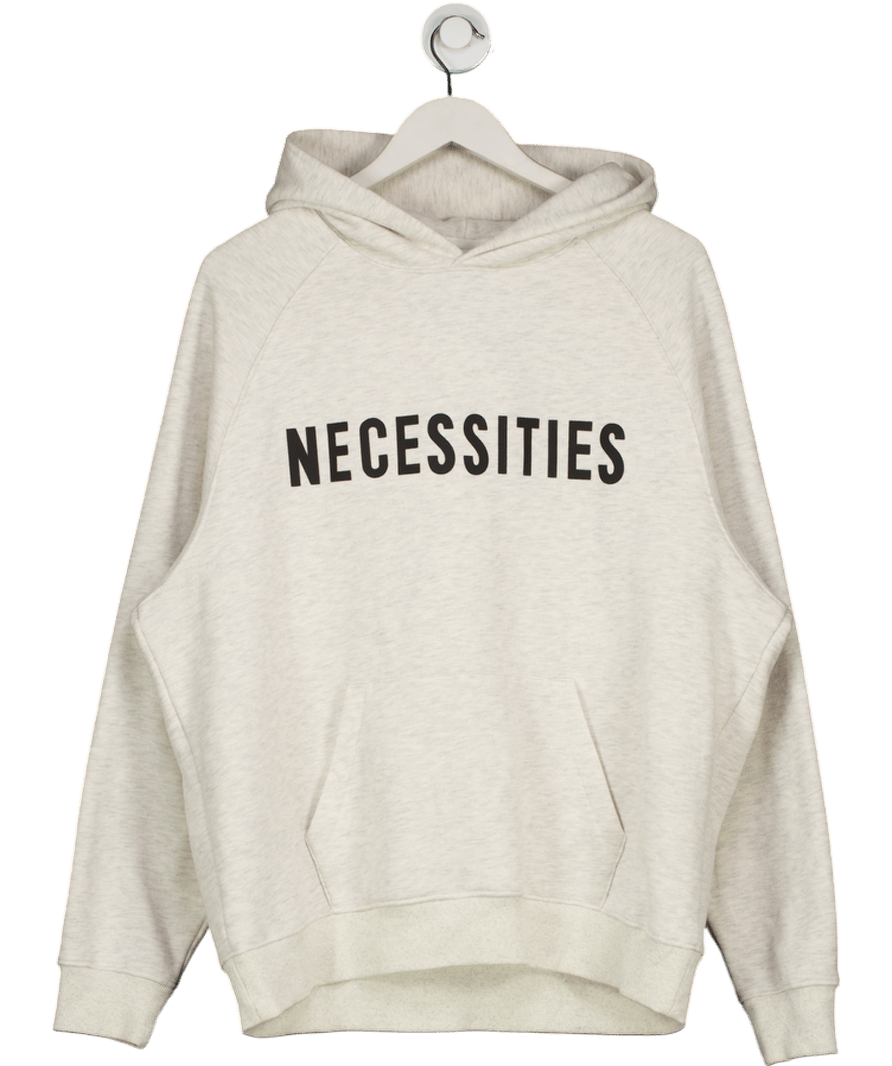 BEARWEAR Grey "necessities" Hoodie UK M - Reliked