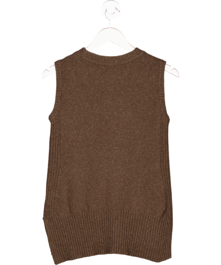 Beaufort & Blake Chocolate Brown Hartley Knitted Top UK XS - Reliked