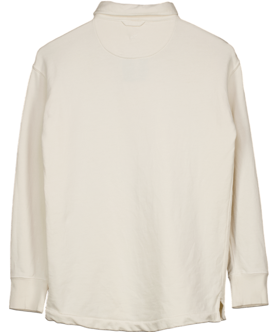 Beaufort & Blake Cream Sweat Top With Collar UK XS - Reliked