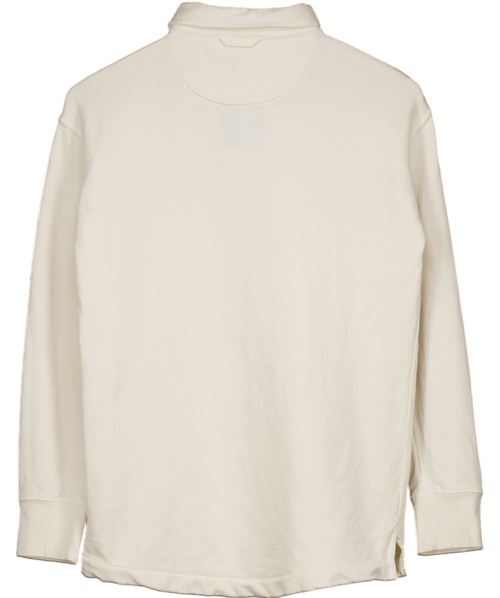 Beaufort & Blake Cream Sweat Top With Collar UK XS - Reliked
