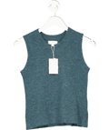 Beaufort & Blake Dark Green Alpaca / Wool Blend Sleeveless Knit UK XS - Reliked