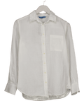 Beaufort & Blake White 100% Organic Cotton Cheesecloth Shirt UK XS - Reliked