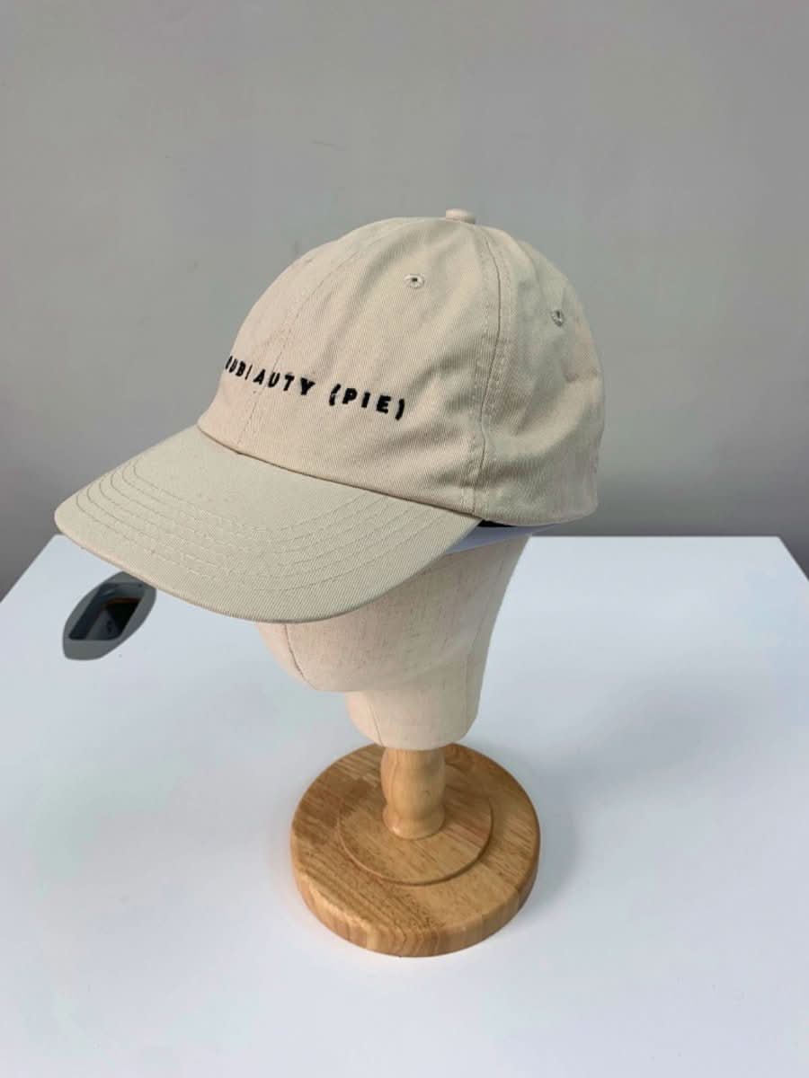 Beauty Pie Beige Cotton Baseball Cap One Size - Reliked