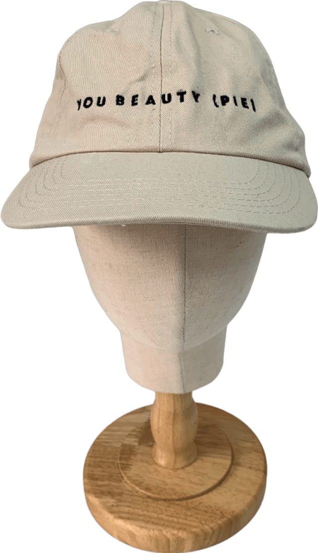Beauty Pie Beige Cotton Baseball Cap One Size - Reliked