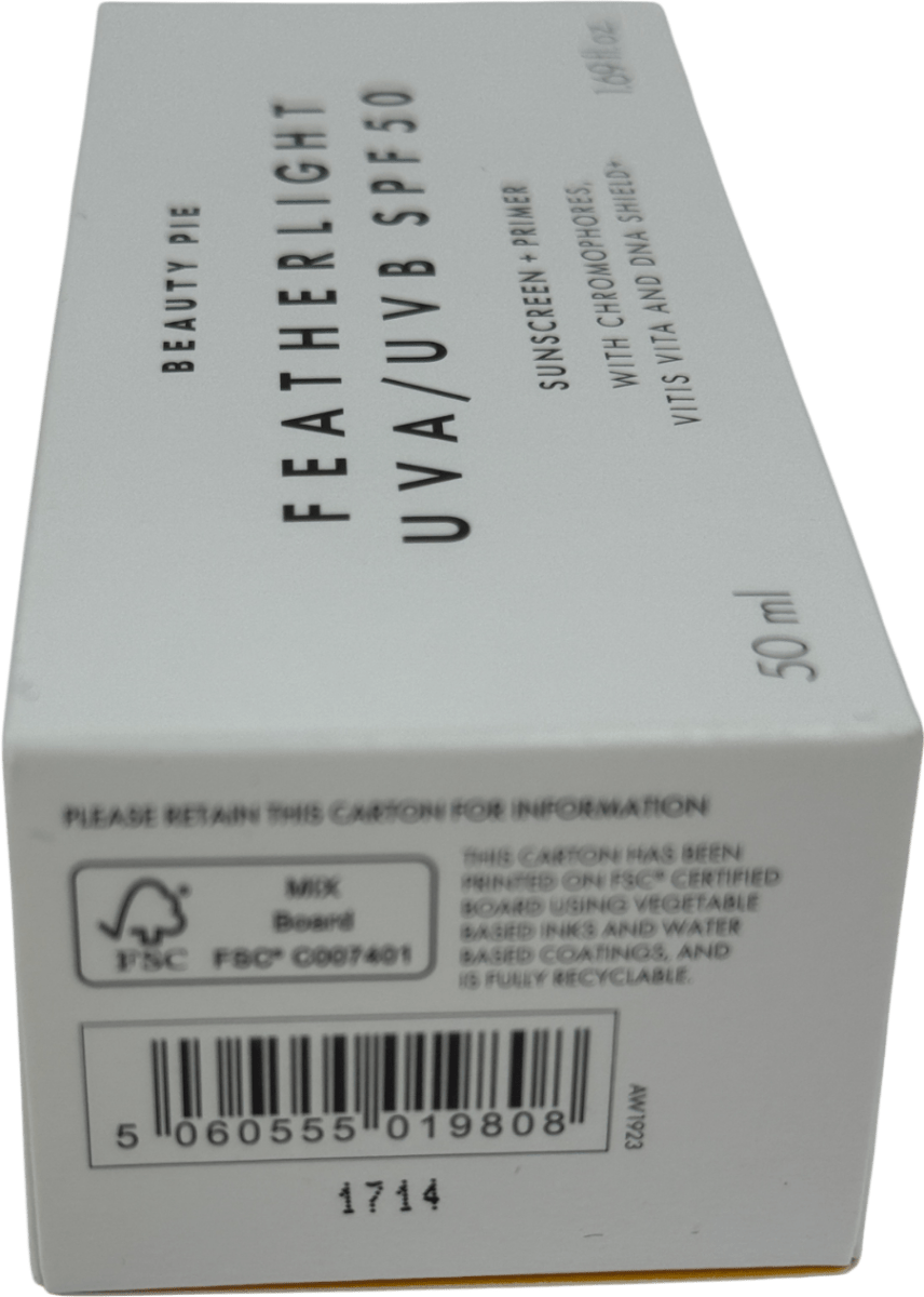 Beauty Pie Super Healthy Skin Featherlight Uva/uvb Spf 50 Sunscreen + Primer 50ml - Reliked