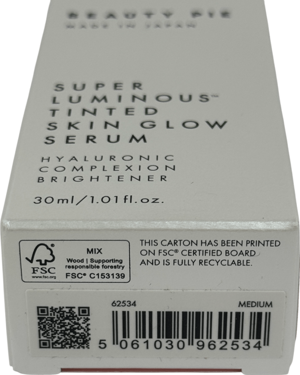 Beauty Pie Superluminous Tinted Skin Glow Serum Medium 30ml - Reliked