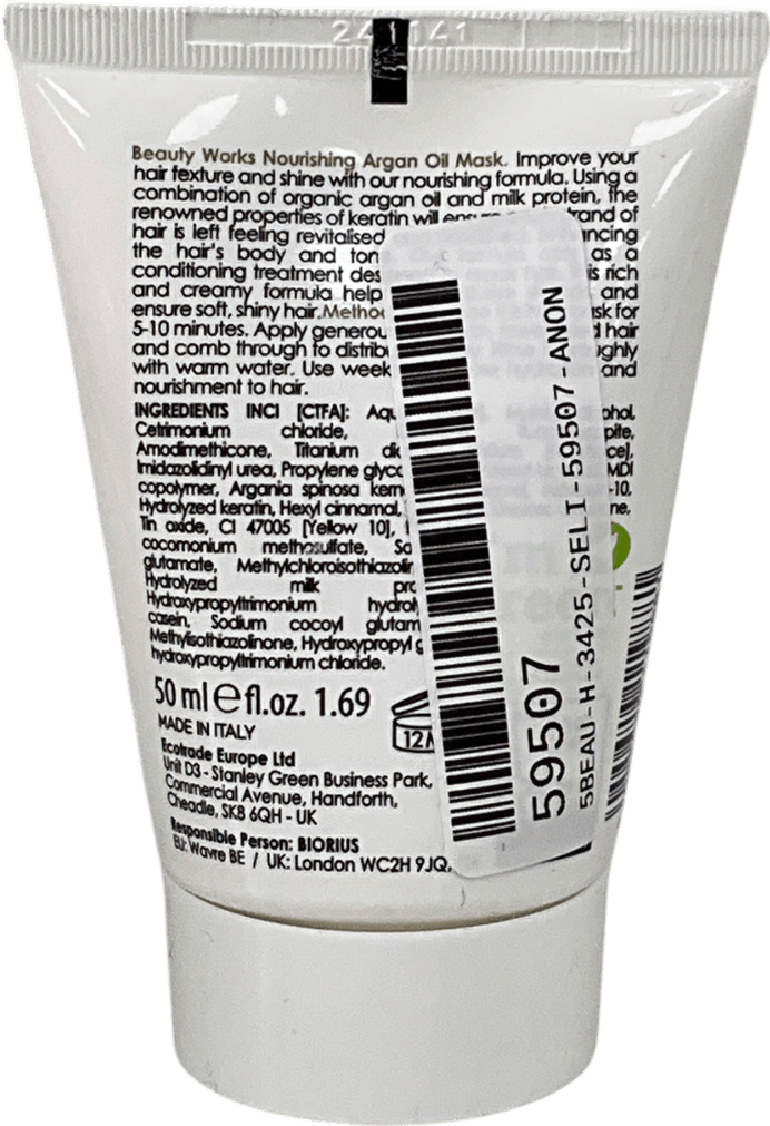 Beauty Works Masks & Oils Pearl Nourishing Argan Oil Mask 50ml - Reliked