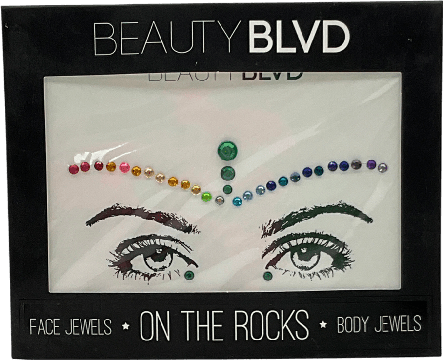 beautyblvd Multicoloured Crystal Face And Body Jewels - On The Rocks One Size - Reliked